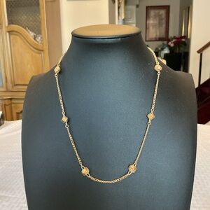 Avon Gold Tone Vintage Love Knot Necklace